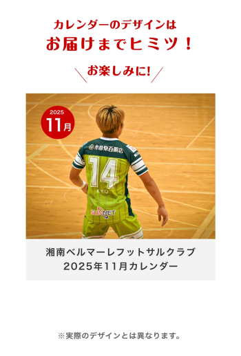湘南ベルマーレフットサルクラブ　2025年11月カレンダー