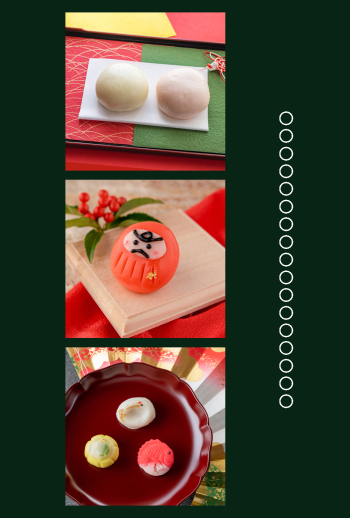 年賀状　角３　モスグリーン